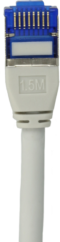 Patch Cable RJ45 S/FTP Cat6a 0.25m Grey