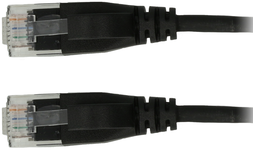 Patch kabel RJ45 U/UTP Cat6a 5 m černý