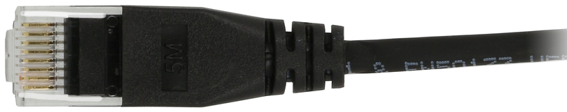 Patch kabel RJ45 U/UTP Cat6a 5 m černý