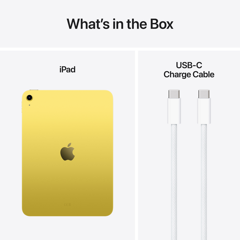Apple iPad (A16) 11" 512 Go, jaune